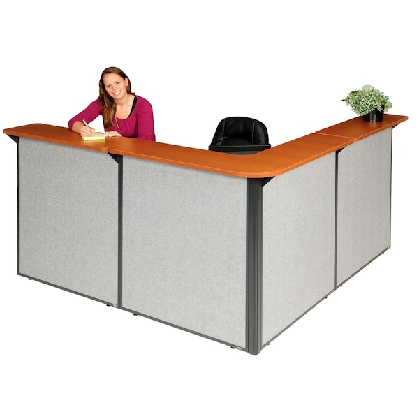 Interion By Global Industrial 80 in D X 44 in H, 80 in W X Gray 249009CG - main